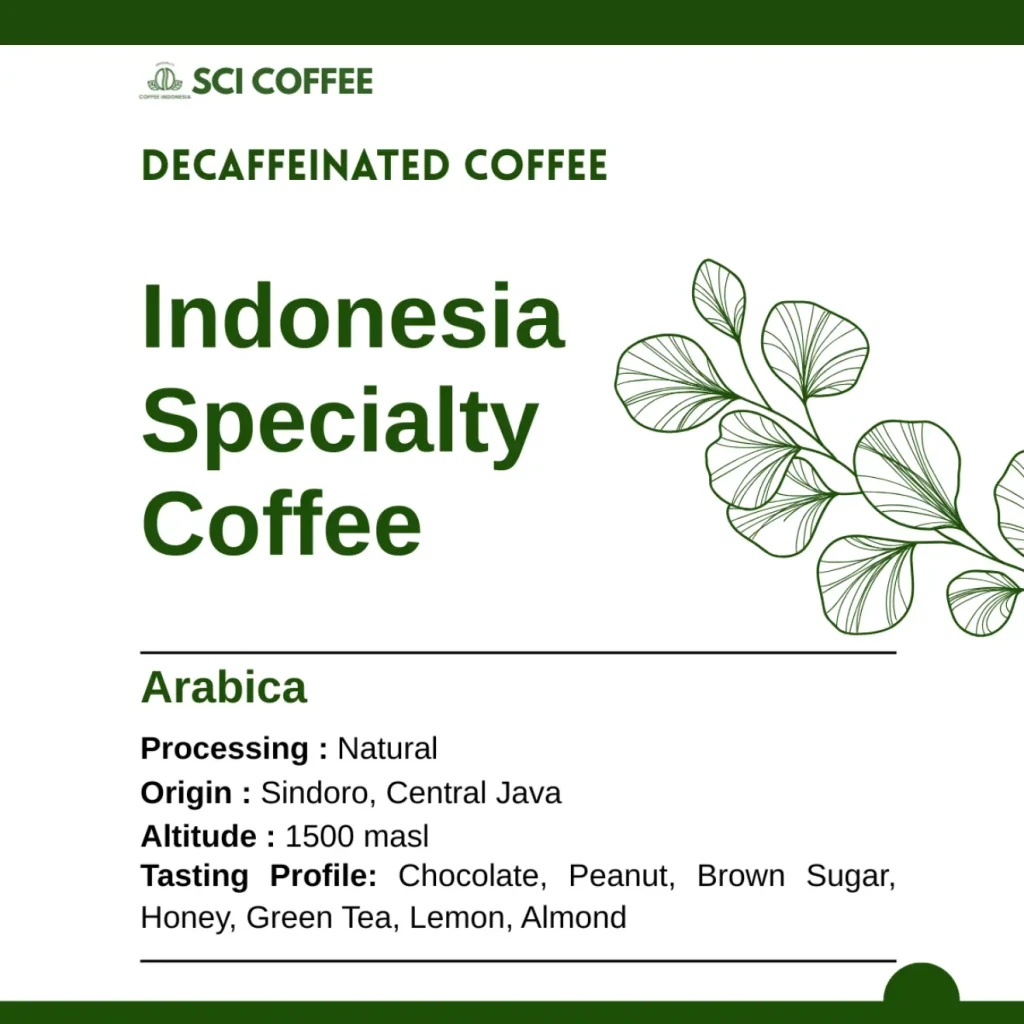 Indonesia decaf cofffe